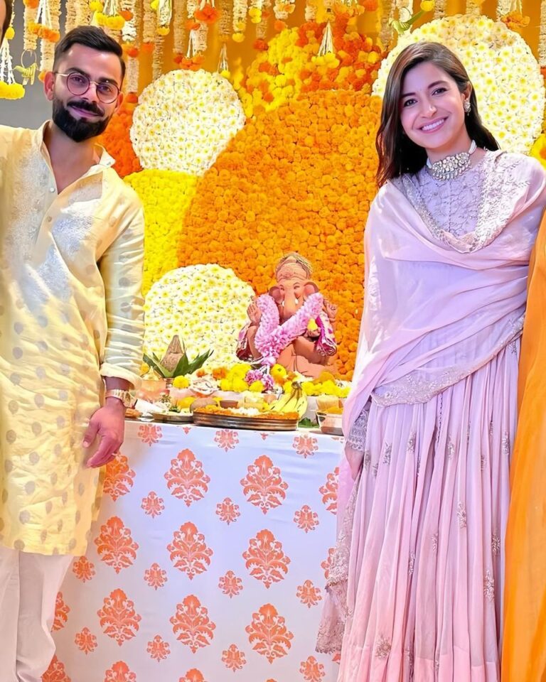 विराट अनुष्का के घर विराजे गजानन