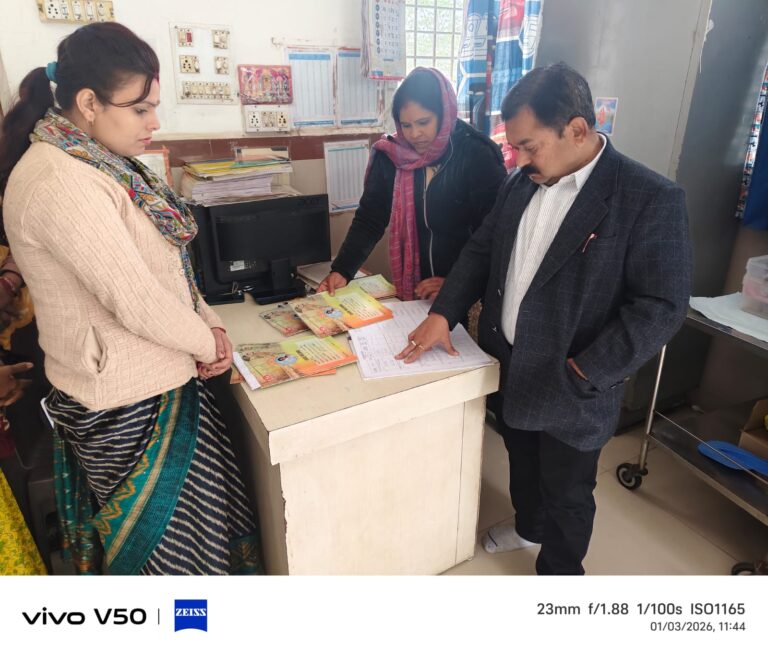 एसडीएम कुलदीप पाराशर ने सामुदायिक स्वास्थ्य केंद्र रहली का किया औचक निरीक्षण