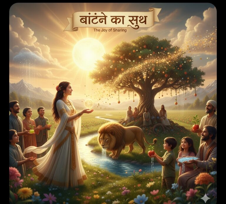 बांटने का सुख: प्रकृति का शाश्वत संदेश