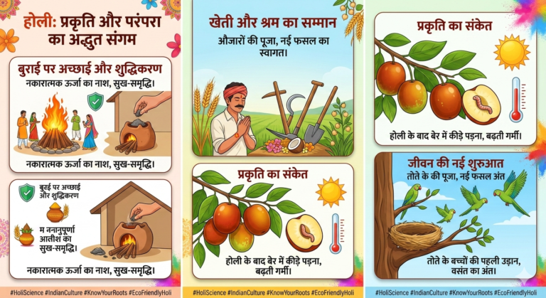 होली सिर्फ रंगों का त्योहार नहीं, प्रकृति का ‘अलार्म क्लॉक’ है!जाने प्रमुख बदलाव क्या होते हे