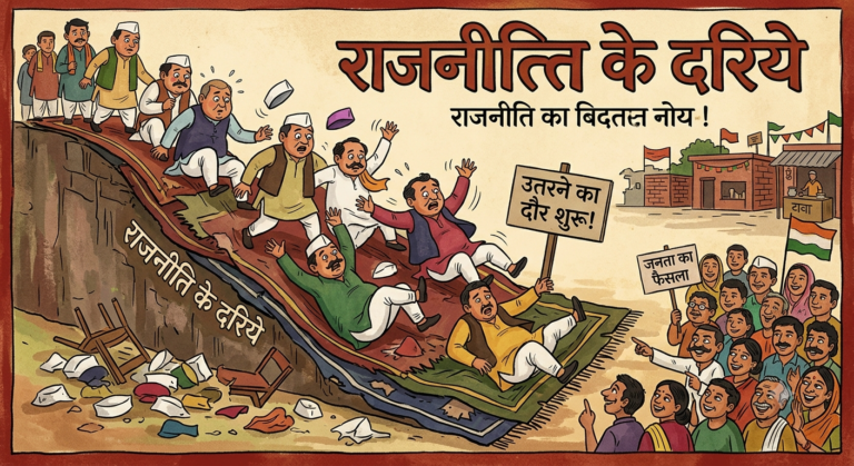 राजनीति के दरिया का,उतरना भी जरूरी था..!