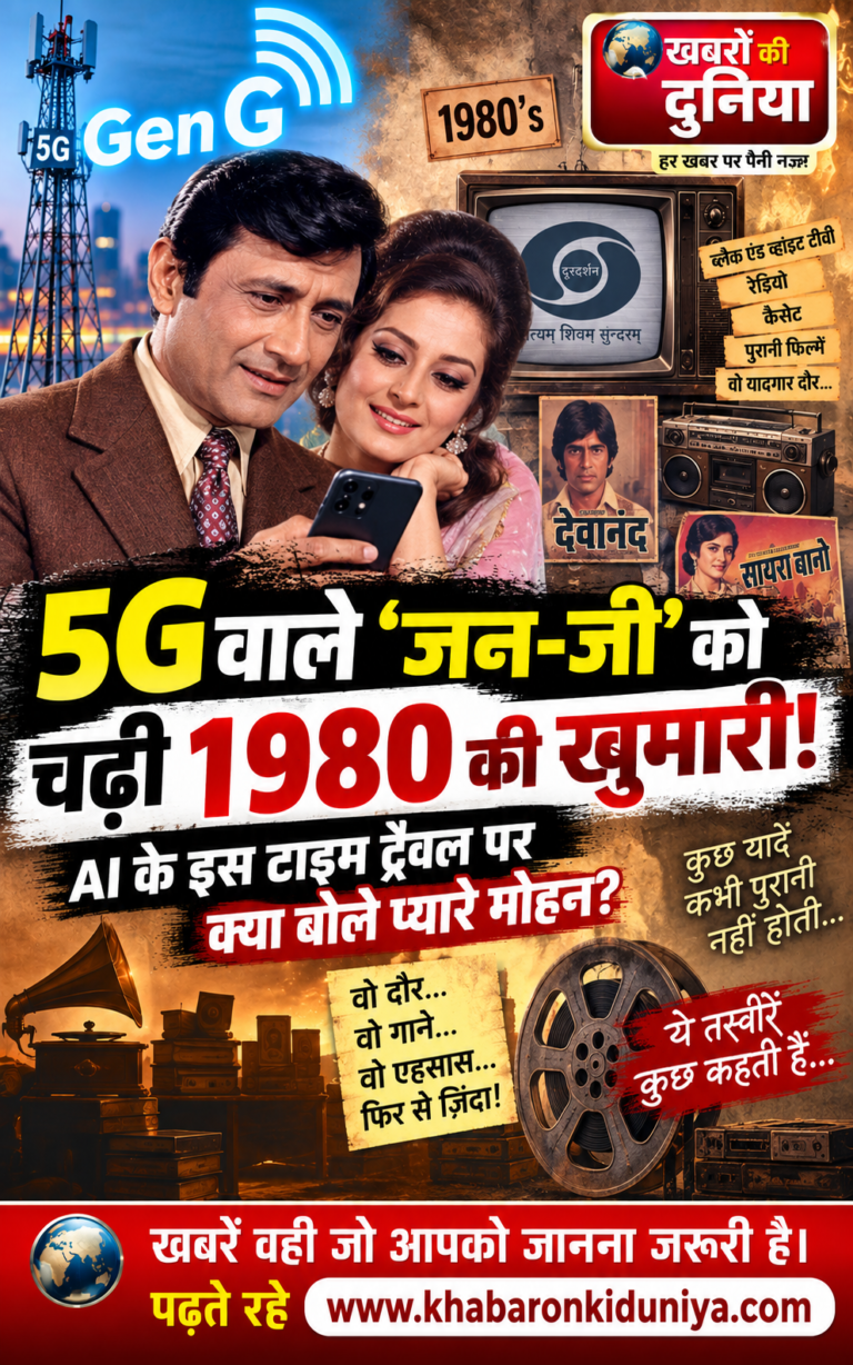 5G वाले ‘jen-जी’ को चढ़ी 1980 की खुमारी! AI के इस टाइम ट्रैवल पर क्या बोले प्यारे मोहन?